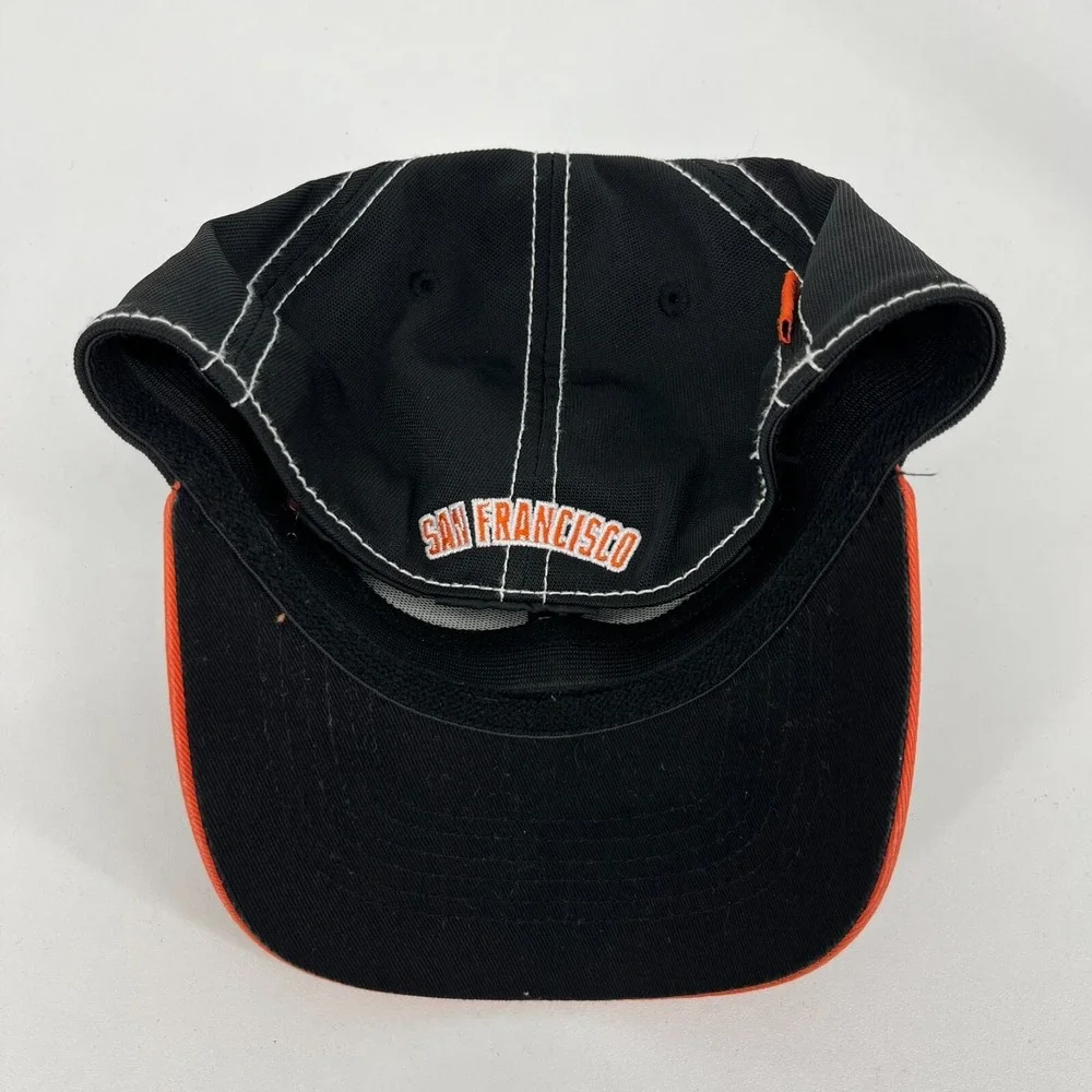New Era San Francisco Giants 39THIRTY Hat Kids Black Orange MLB Baseball Cap